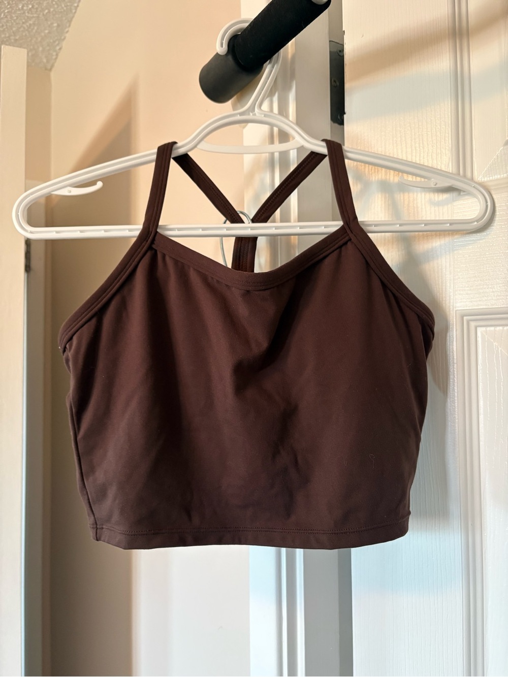Chocolate Brown Cropped Tank Top